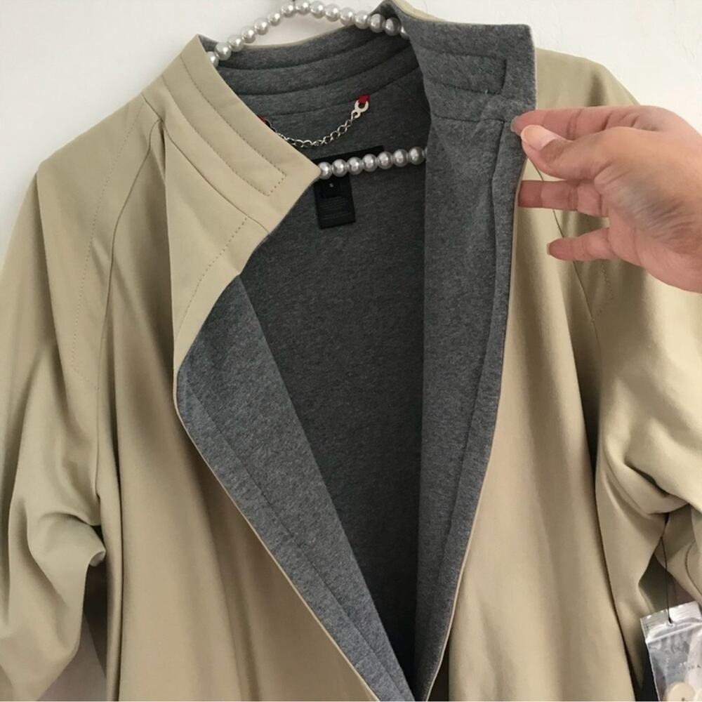 Marc by Marc Jacobs Light Taupe 3/4 Trench Coat - Picture 4 of 11